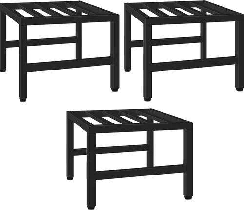 Miniatura 9 de Soporte para plantas para interiores y exteriores, soporte de pedestal de hierro forjado resistente, soporte de metal para plantas