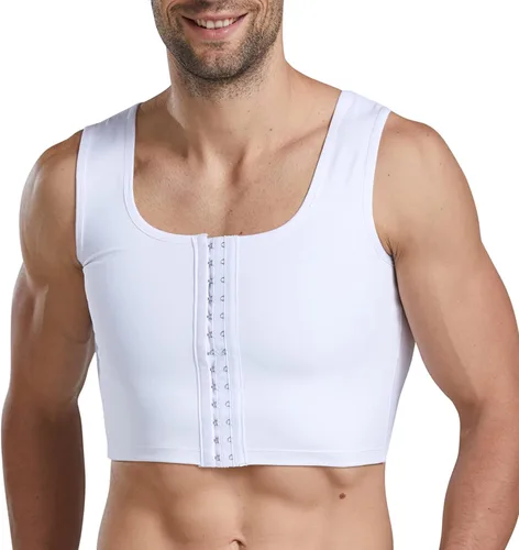 Miniatura 2 de Chaleco de compresión para hombre, fajas de entrenamiento para hombre, soporte de espalda, ginecomastia