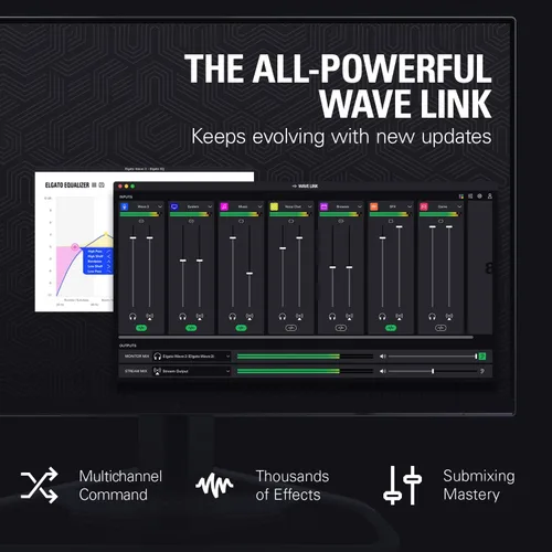 Miniatura 5 de Elgato Wave:3 Blanco con brazo de micrófono de bajo perfil, totalmente ajustable con canal de gestión de cables, perfecto para podcast, transmisión