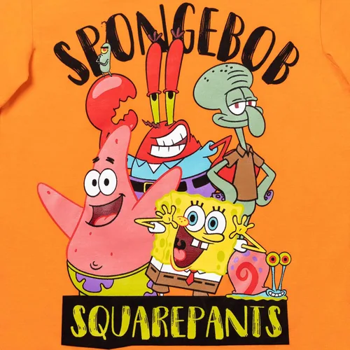 Miniatura 3 de Nickelodeon Bob Esponja Squarepants - Conjunto de camiseta y pantalones cortos de malla para niños