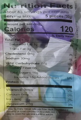 Miniatura 8 de Caramelos de agua salada Taffy en una bolsa de 3 libras, de Sweets
