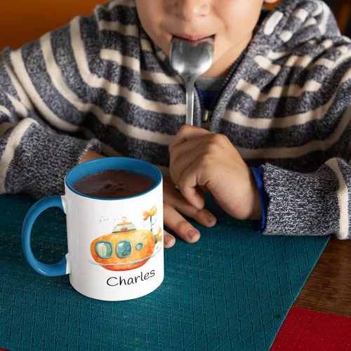 Miniatura 2 de Tazas de café personalizadas para niños, Taza personalizada para niños con nombre, Taza de café y té de chocolate caliente, Tazas de café, Taza