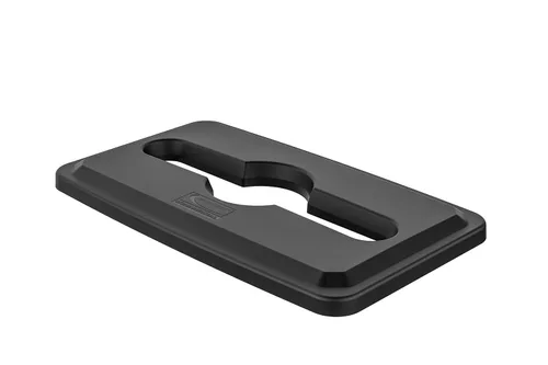 Miniatura 4 de Suncast Commercial Tapa de resina con tapa doble abatible para botes de basura delgados de 23 galones, diseño a presión para una fácil eliminación