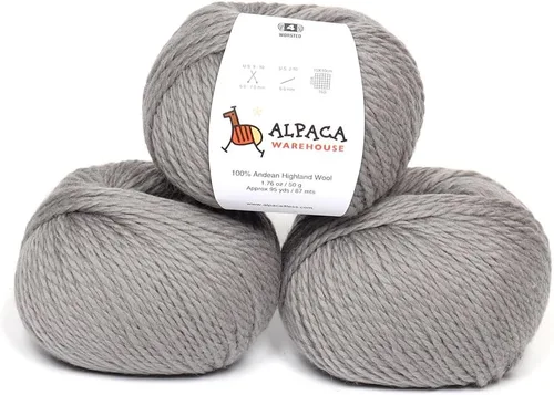 Miniatura 7 de Hilo 100% Lana Highland - Procedencia Directa de Perú - Celestialmente Suave y Perfecto para Tejer y Ganchillo (Blanco Alabastro, Estambre)