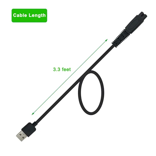 Miniatura 3 de MicroTouch Solo Razor - Cargador de repuesto para afeitadora de calavera Pitbull/Palm/Plata, accesorios de cable de alimentación USB y cepillo