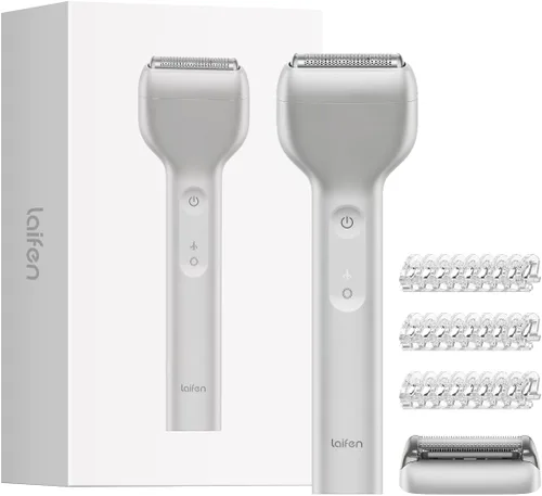 Laifen T1 Pro - Afeitadora eléctrica de 1 cuchilla, alta velocidad, 12,000 cortes/minuto, recortadora de pelo largo con 3 protectores, para barba
