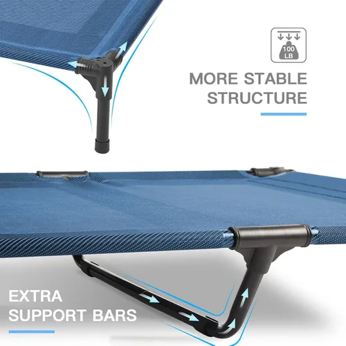 Miniatura 2 de suddus Cama elevada para perros impermeable al aire libre, cama elevada portátil para perros, camas para perros fuera del suelo, cama para perros