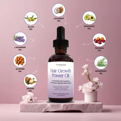 Miniatura 6 de Aceite de romero con aceite de ricino negro, batana, lavanda, café, coco, argán, aguacate, oliva, almendra y aceite de semillas de perejil, 11