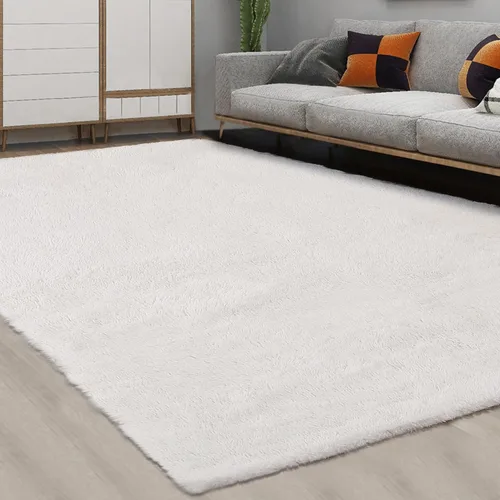 Miniatura 14 de CAROMIO Alfombra Corredor Esponjosa para Dormitorio Sala de Estar 2x6 Pies, Alfombras de Área Shag Alfombra de Felpa Suave Gruesa Larga de Piel Tie