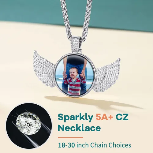 Miniatura 5 de Supcare - Collar con foto o etiqueta de perro para hombres, colgante de foto conmemorativo personalizado para mujeres y hombres