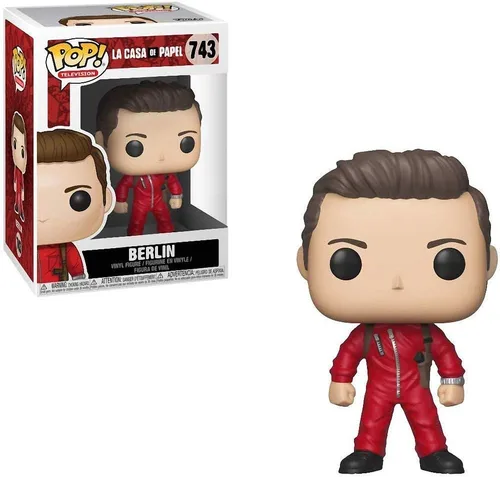 Miniatura 6 de POP Money Heist: La Casa De Papel - Figura de vinilo Berlin Funko Pop (empaquetado con funda protectora compatible con caja pop box), multicolor