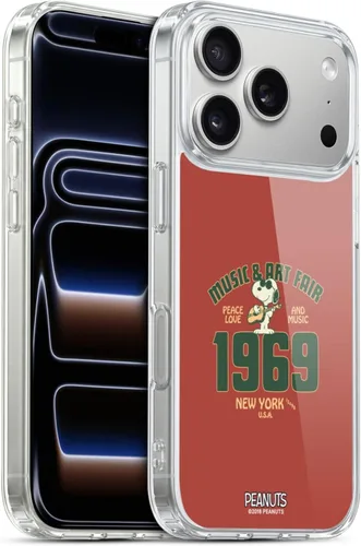 Miniatura 43 de Head Case Designs Funda de gel Woodstock 50th con licencia oficial de Peanuts Snoopy Guitar 1969 [protección de grado militar] compatible con Apple