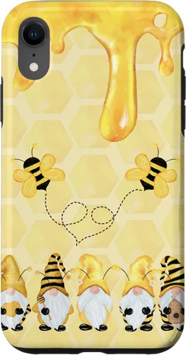 Miniatura 24 de Carcasa divertida para iPhone 16 con diseño de gnomos de abejorros para Halloween