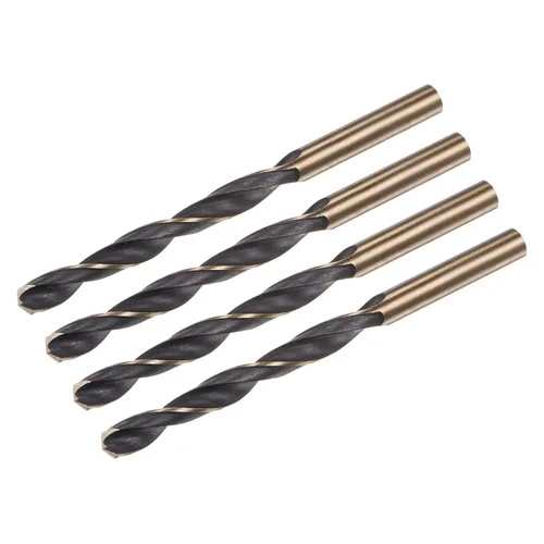 Miniatura 30 de uxcell Brocas Jobber de 0.118 in (0,118 pulgadas) de nitruro negro y oro recubierto de titanio M2 de alta velocidad (HSS) Brocas helicoidales