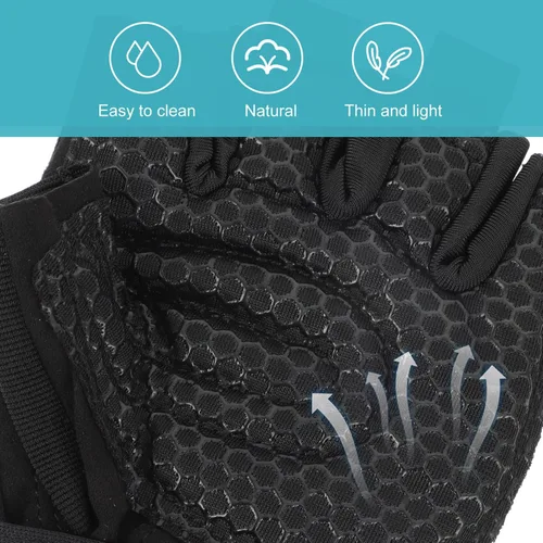 Miniatura 6 de BESPORTBLE 1 par de guantes deportivos para hombre, guantes de entrenamiento al aire libre, guantes de mano para hombres guantes de entrenamiento