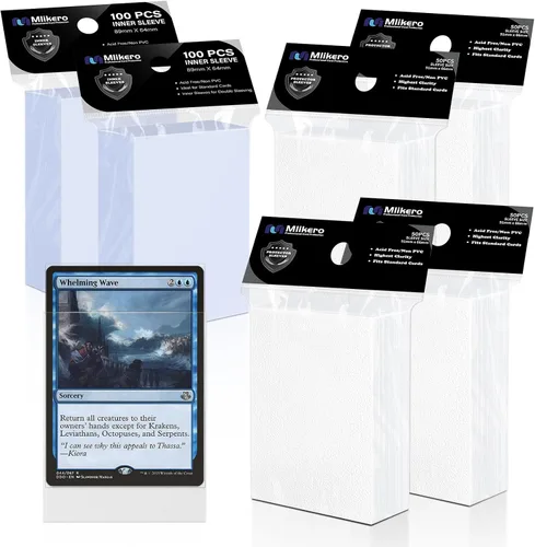 Miniatura 13 de Mlikero 1000 fundas para tarjetas, fundas para tarjetas de béisbol para tarjetas estándar, 10 colores fundas para tarjetas intercambiables aptas