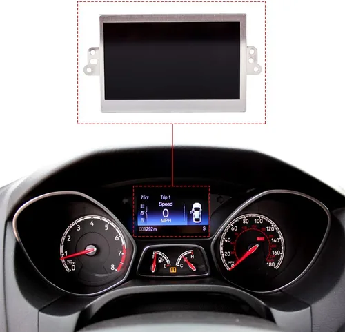 CULMKARI Pantalla de medidor con display de color Compatible con Ford Escape 2013-2016 Ford Focus 2013-2016 Ford Edge 2012-2014 Velocímetro de 140