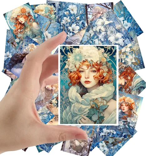Miniatura 8 de Calcomanías grandes (24 piezas de 2.5 x 3.5 pulgadas cada una) hermosos retratos de hombres y mujeres victorianos, postales vintage, tarjetas