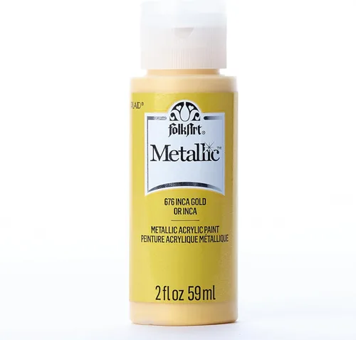 Miniatura 44 de FolkArt Pintura Acrílica Metálica para Manualidades, Fucsia Chispeante 60 ml Pintura Premium con Acabado Metálico, Perfecta para Aplicar Fácilmente