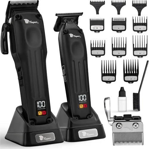 Fagaci Cortadora de pelo profesional para hombres con precisión superior, juego de cortapelos y recortadores de peluquería sin escobillas, kit de