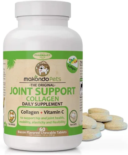 Miniatura 9 de Colágeno para perros y gatos - Suplementos de colágeno para la salud de las articulaciones - Suplemento de vitamina C para la movilidad