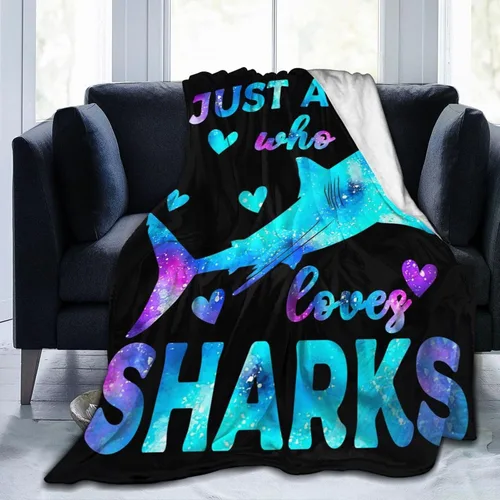 Miniatura 7 de Manta de Tiburón Linda Manta de Tiburones de Forro Polar, Manta de Felpa, Super Suave, Cálida y Acogedora, Mantas de Tiburón Decorativas, Regalos