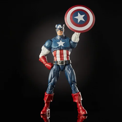 Miniatura 3 de Marvel Comics 80th Anniversary Legends Series - Figura de acción coleccionable de Capitán América, a escala de 6 pulgadas