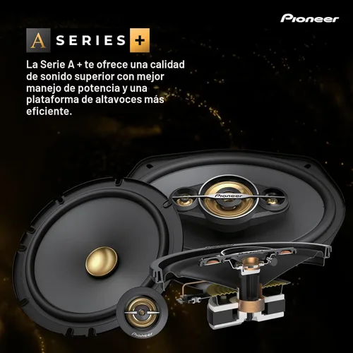 Miniatura 2 de PIONEER A-Series Plus TS-A1681F - Altavoces de 4 vías de 6.5 pulgadas (par) - 350 W máximo, sonido equilibrado + agudos suaves, graves mejorados