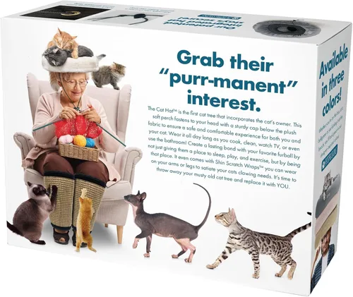Miniatura 2 de Prank-O - Caja de regalo con sombrero de gato, divertida caja de regalo para amantes de los gatos, cumpleaños, vacaciones y elefante blanco
