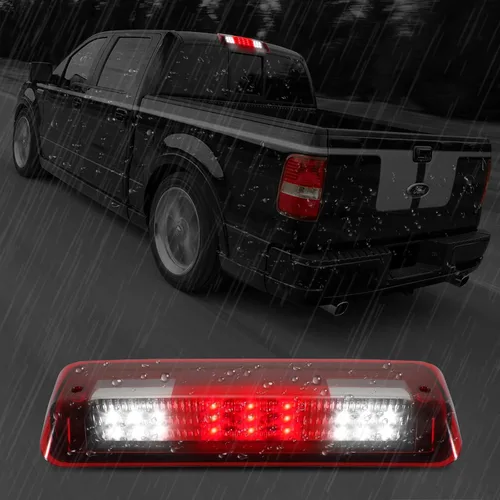 3ª luz de freno de montaje alto compatible con Ford F150 2004 2005 2006 2007 2008, Ford Explorer Sport Trac 07-10, Lincoln Mark LT 06-08 Lincoln Rojo
