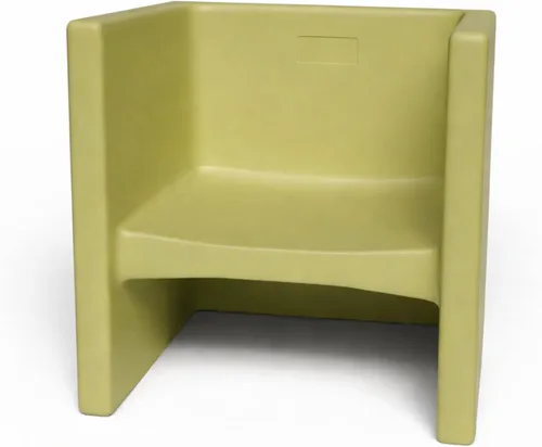 Miniatura 23 de Children's Factory Silla cúbica 3 en 1 para niños, muebles de aula de asientos flexibles, paquete de 1, almendra Polyethylene Toddler Outdoor