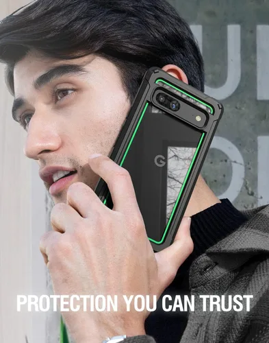 Miniatura 6 de Poetic Guardian - Funda compatible con Pixel 7A 5G, protector de pantalla integrado que funciona con identificación de huellas dactilares, híbrida