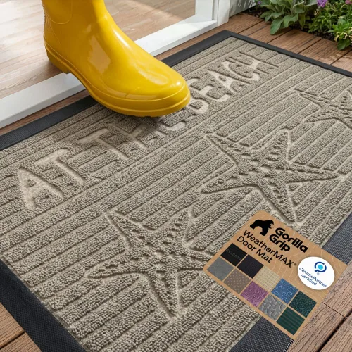 Miniatura 83 de Gorilla Grip - Tapete WeatherMax todoterreno 100% impermeable, caucho natural, resistente a manchas y decoloración, perfil bajo, interior y Grafito