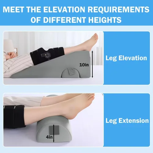 Miniatura 6 de ROYALAY Almohada de reemplazo de rodilla, almohada de pierna para recuperación de cirugía de rodilla con diferentes alturas, equipo de recuperación