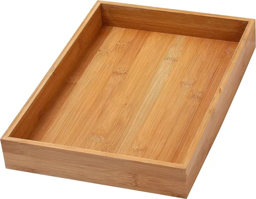 Miniatura 19 de YBM HOME Caja organizadora de cajones de bambú para cajón de cocina, oficina, dormitorio, habitación de los niños, manualidades, costura y baño