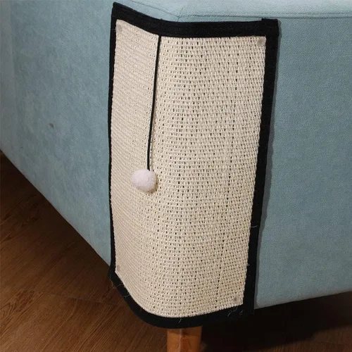 Miniatura 9 de HAOZAIKEJI Alfombrilla Rascadora para Gatos Protector de Sofá de Sisal Natural Alfombrilla para Rascar Gatos Funda para Sofá Anti-Arañazos Protector