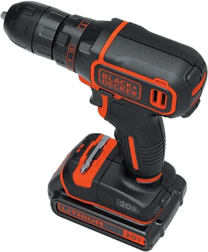 Miniatura 3 de BLACK+DECKER Kit de taladro/destornillador inalámbrico de 20 V MAX con batería, cargador y broca de doble extremo (BDCDD120C)