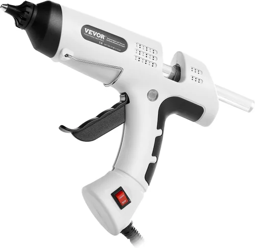 Miniatura 11 de VEVOR Pistola de pegamento caliente, 60/100 W de doble potencia, mini pistola de pegamento caliente con 20 barras de pegamento premium y bolsa