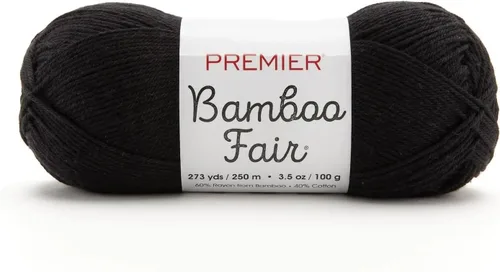 Miniatura 8 de Premier Yarns Hilo de bambú Fair DK, para tejer y tejer, mezcla de algodón para tejido y ganchillo en climas cálidos, color marfil