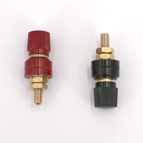 Miniatura 6 de Terminal de batería 3/8 pulgadas M10 0.394 in Stud Remoto Poste de fijación de batería, poste de conexión de alimentación Kit de terminales de 2