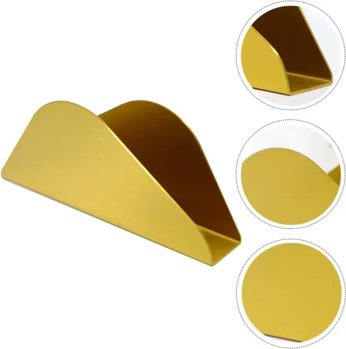 Miniatura 8 de Vertical Stainless Steel Napkin Holder Gold Freestanding Tissue Dispenser Sturdy Napkin Storage Rack for Restaurant Table and Home Kitchen Use