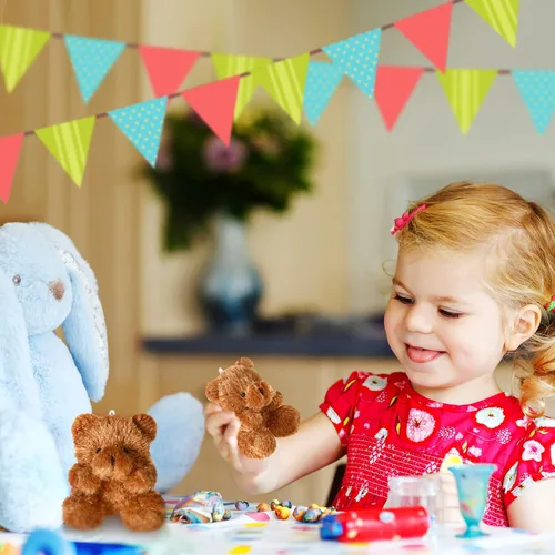 Miniatura 7 de Threan 8 piezas de mini osos de peluche de 4 pulgadas, juguetes de peluche pequeños a granel, muñeco de oso suave, regalos para llavero, suministros