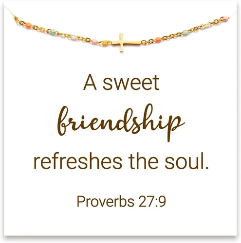 Miniatura 9 de STORYJEWELLERY Friend Bracelet, Friendship Gifts for Women, Friendship Bracelets, Cross Bracelets, BFF Gift, Birthday Gifts for Friend, Religious &