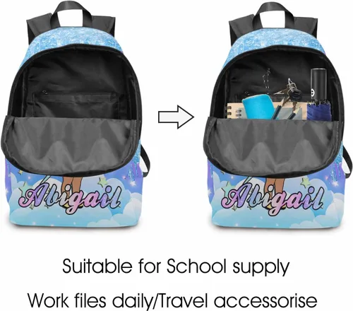 Miniatura 176 de Texto personalizado Elefante desgaste gafas mochila mochila mochila casual Daypack bolsa para mamá niñas, color86-4, Mochilas Daypack