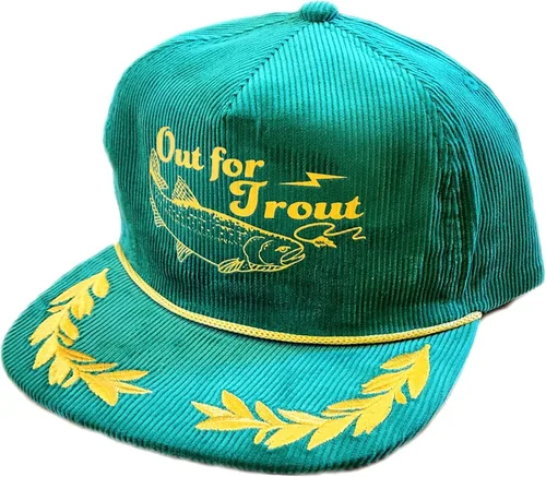 Miniatura 51 de ThatsRad Out for Trout Corduroy Snapback Sombrero Gorra Pesca con Mosca Pescador