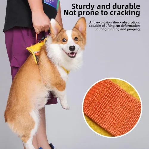 Miniatura 6 de Arnés para perro sin tirones con bolsillo para rastreador GPS, 2 clips ajustables para correa, acolchado suave transpirable, reflectante, sin