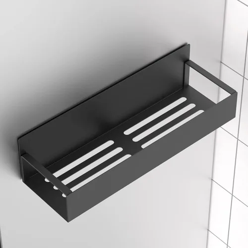 Miniatura 6 de HuggieGems Paquete de 6 organizadores magnéticos de almacenamiento de especias para refrigerador y horno, organizadores negros para nevera