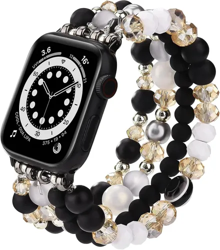 Miniatura 14 de CAGOS Bracelet Beaded Compatible with Apple Watch Band Series 11/10/9/8/7/6/5/4/3/2/1 SE 38mm 40mm 41mm 42mm 44mm 45mm 46mm, Cute Handmade Fashion
