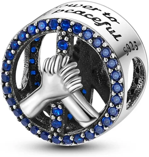 Miniatura 19 de Pandach Dijes colgantes de plata de ley 925 para pulseras y collares, dijes colgantes de Madonna con cuentas de girasol, joyería para mujer
