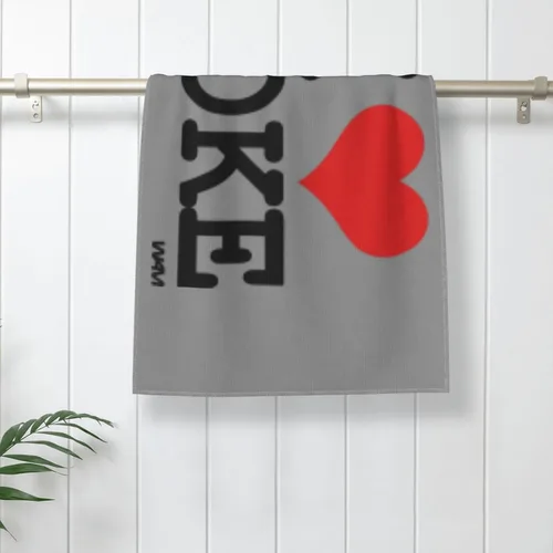 Miniatura 5 de SEAEAGLE WAM - Toallas de baño absorbentes con texto en inglés "I Love Coke by WAM", toallas de mano de 27.5 x 16 pulgadas